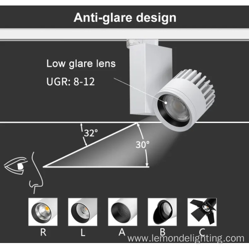 Anti-Glare Clothes Stores LED Track Spot Light